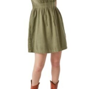 Lucky Brand Green Babydoll Dress